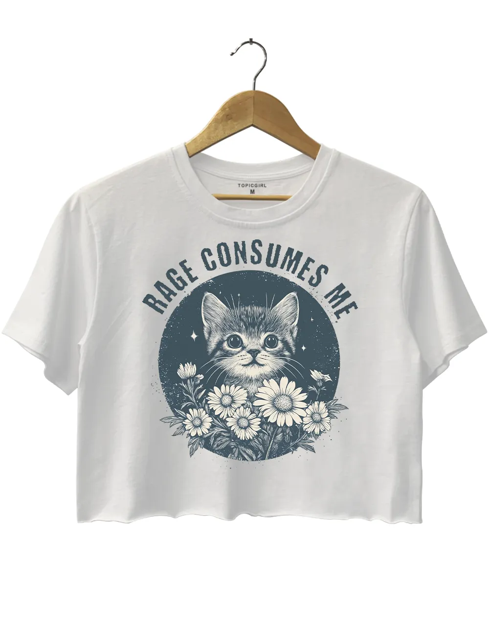 Rage Consumes Me Crop Top sold by Topic Girl product image thumbnail 2