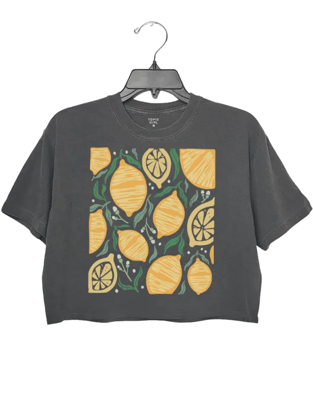 Subtle Comfort Colors Lemmons Crop Top sold by Topic Girl
