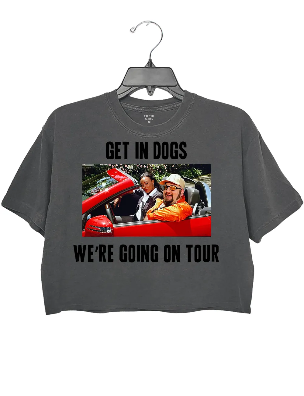 Get in Dogs We're Going on Tour Crop Top sold by Topic Girl product image thumbnail 2