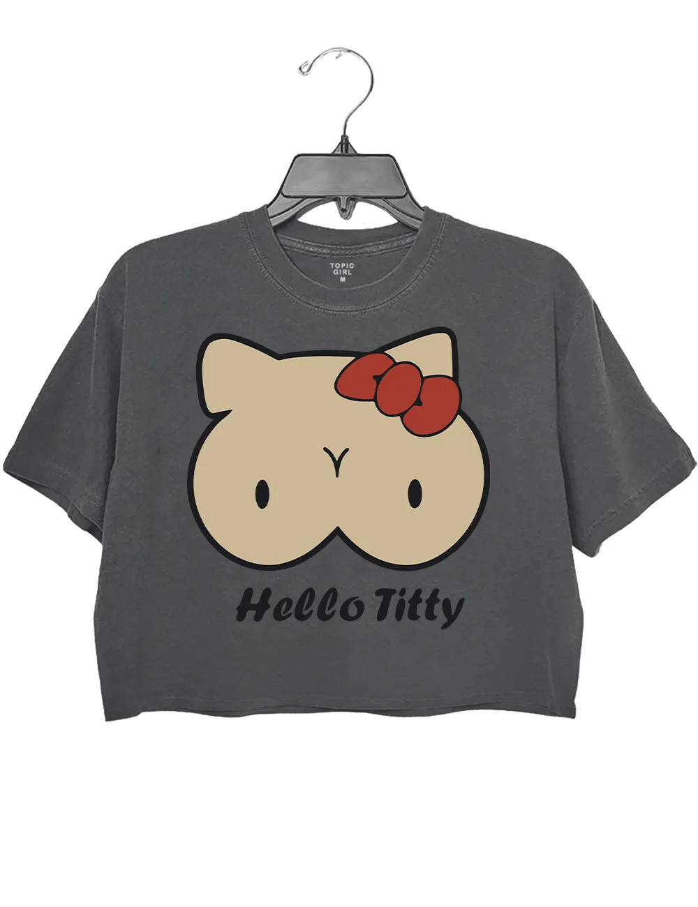 Parody Kitty Boobs Crop Top sold by Topic Girl