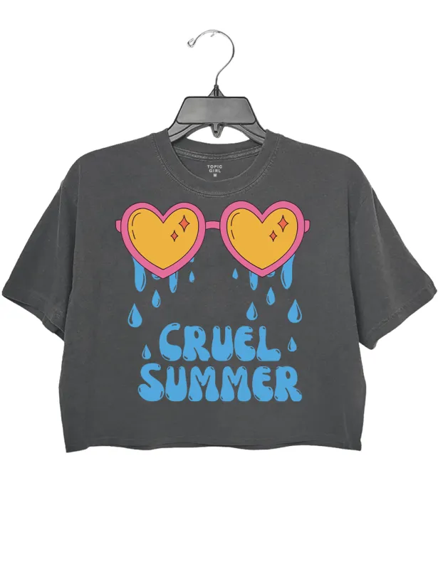 Taylor Swift Cruel Summer Crop Top sold by Topic Girl