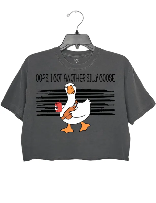 Oops Snagged Another Silly Goose Crop Top sold by Topic Girl