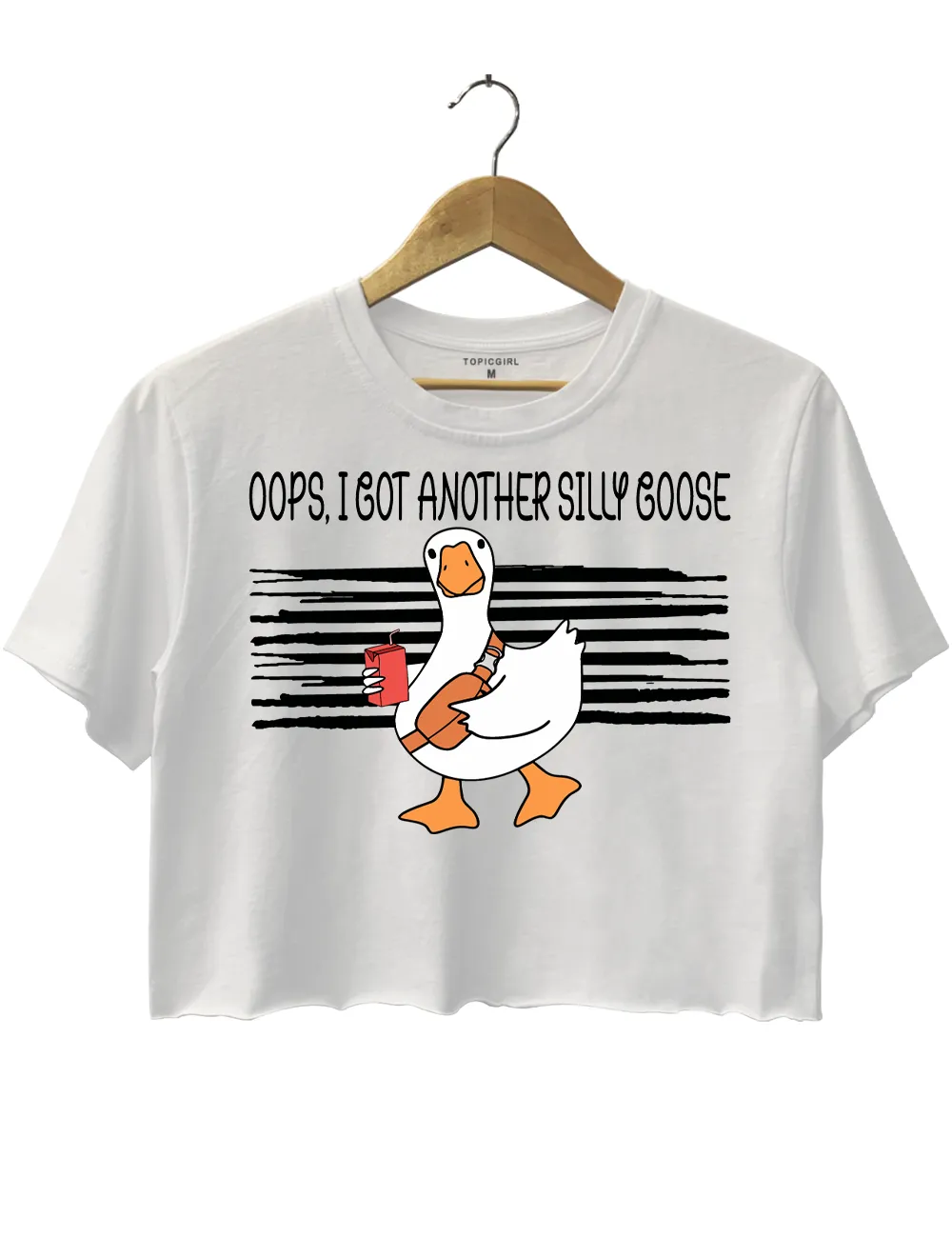 Oops Snagged Another Silly Goose Crop Top sold by Topic Girl product image thumbnail 2