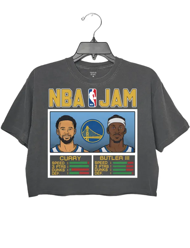 Jam Golden State Warriors Curry And Butler lii Crop Top sold by Topic Girl