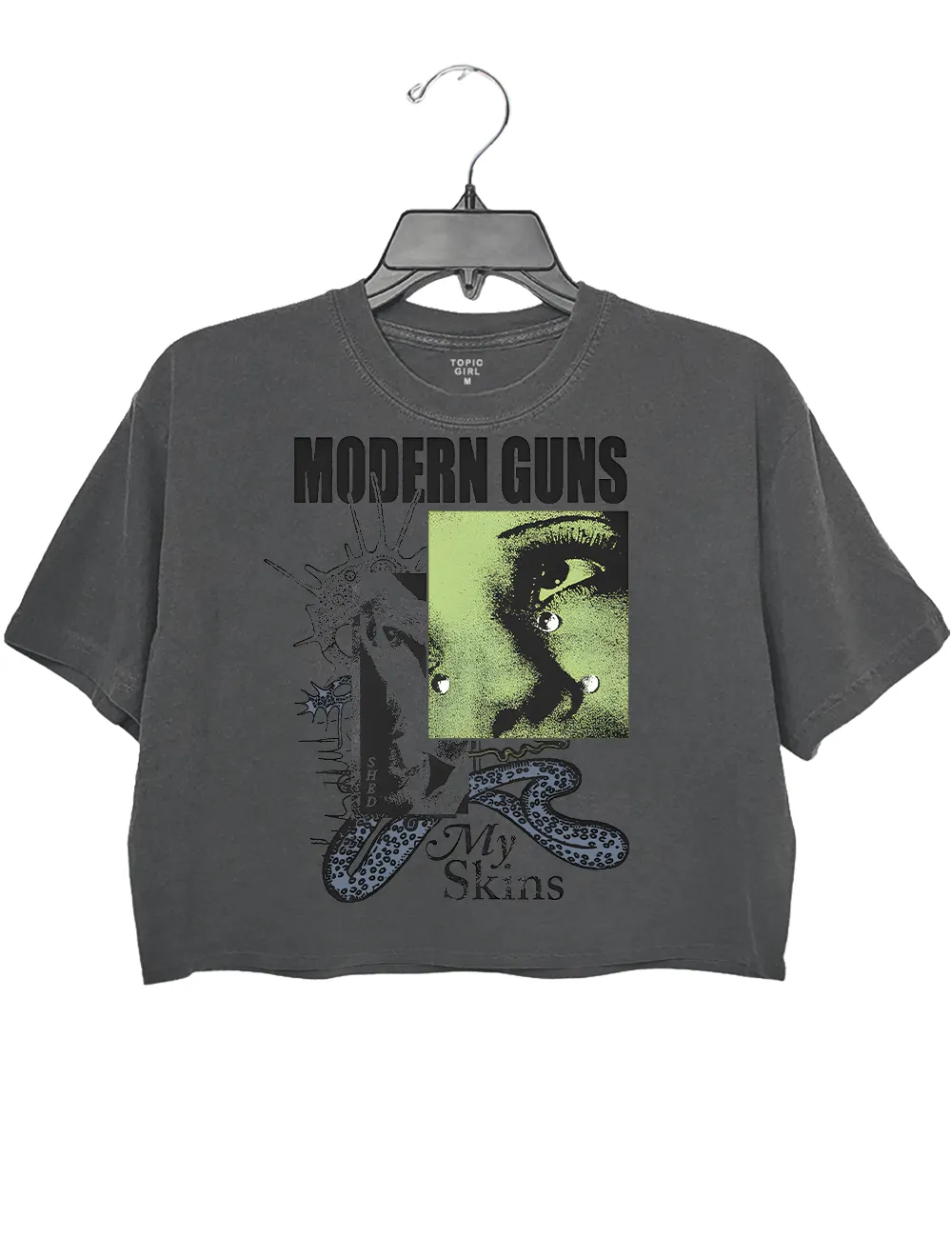 Modern Guns Shed My Skin Crop Top sold by Topic Girl product image thumbnail 2