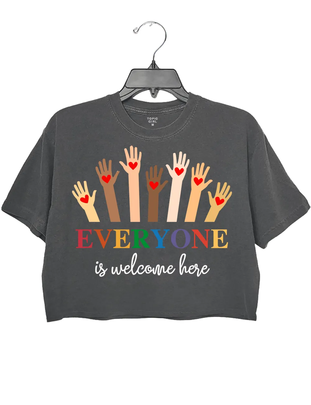 Everyone Is Welcome Here Crop Top sold by Topic Girl