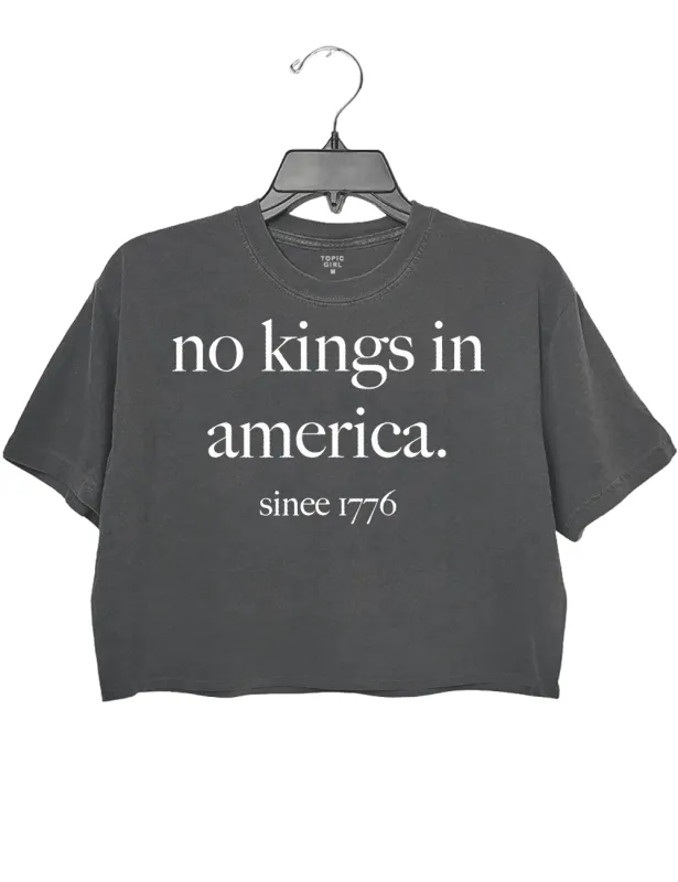 No Kings Crop Top sold by Topic Girl