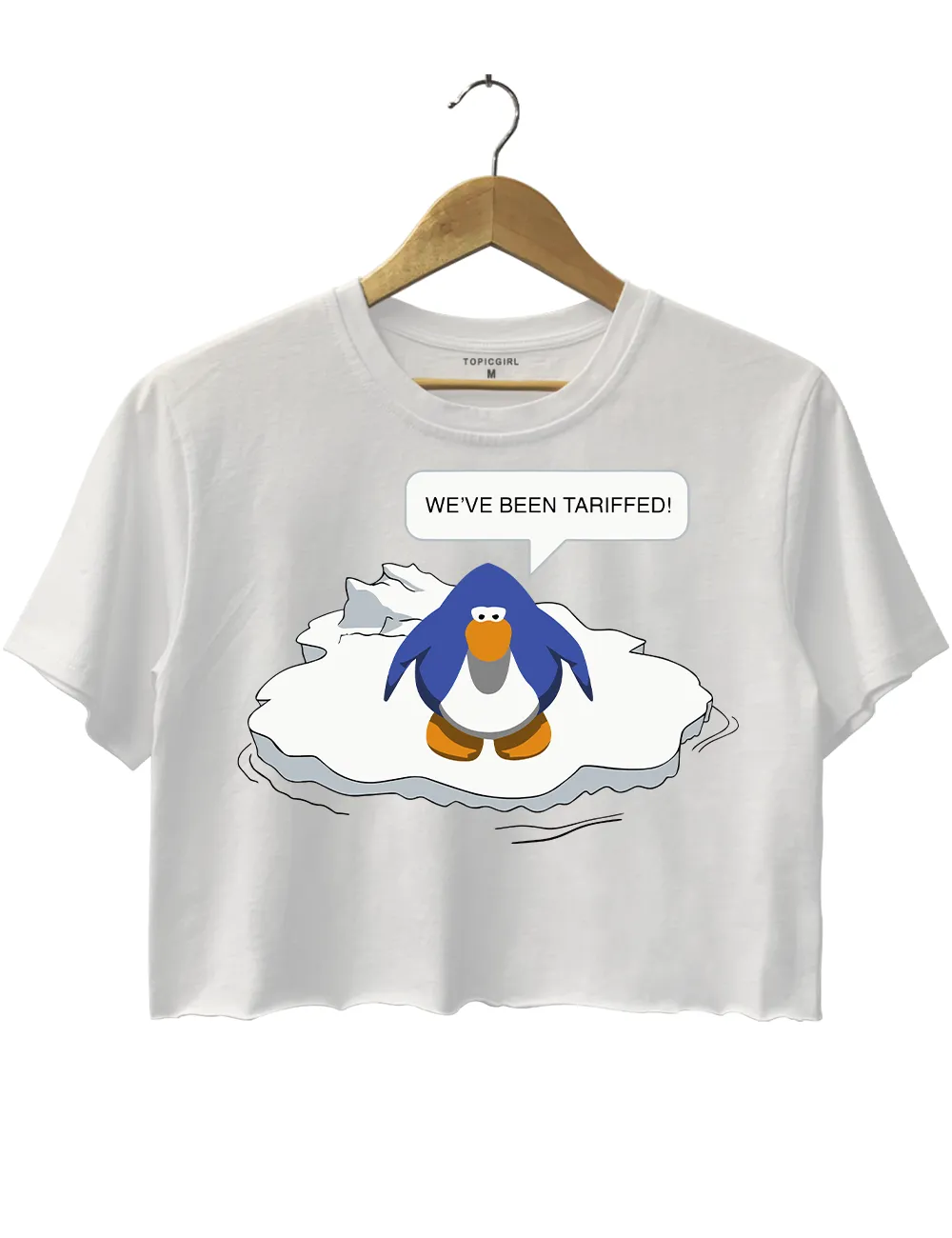 Weve Been Tariffed Crop Top sold by Topic Girl product image thumbnail 2