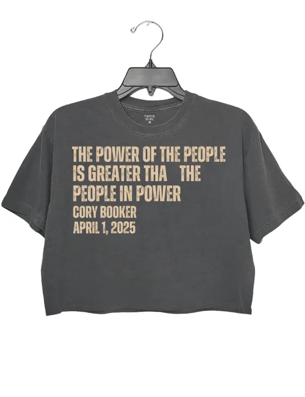 Power Of The People Crop Top sold by Topic Girl