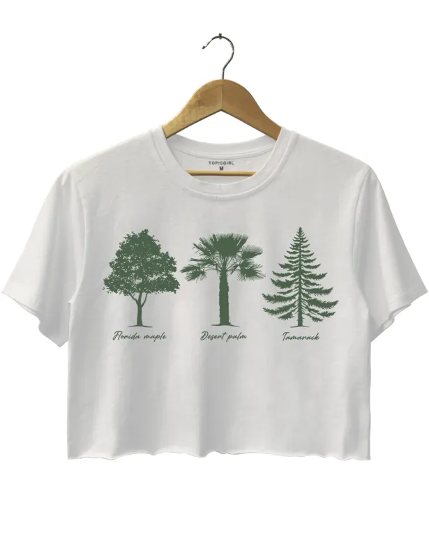 Florida Maple Desert Palm Tamarack Crop Top sold by Topic Girl