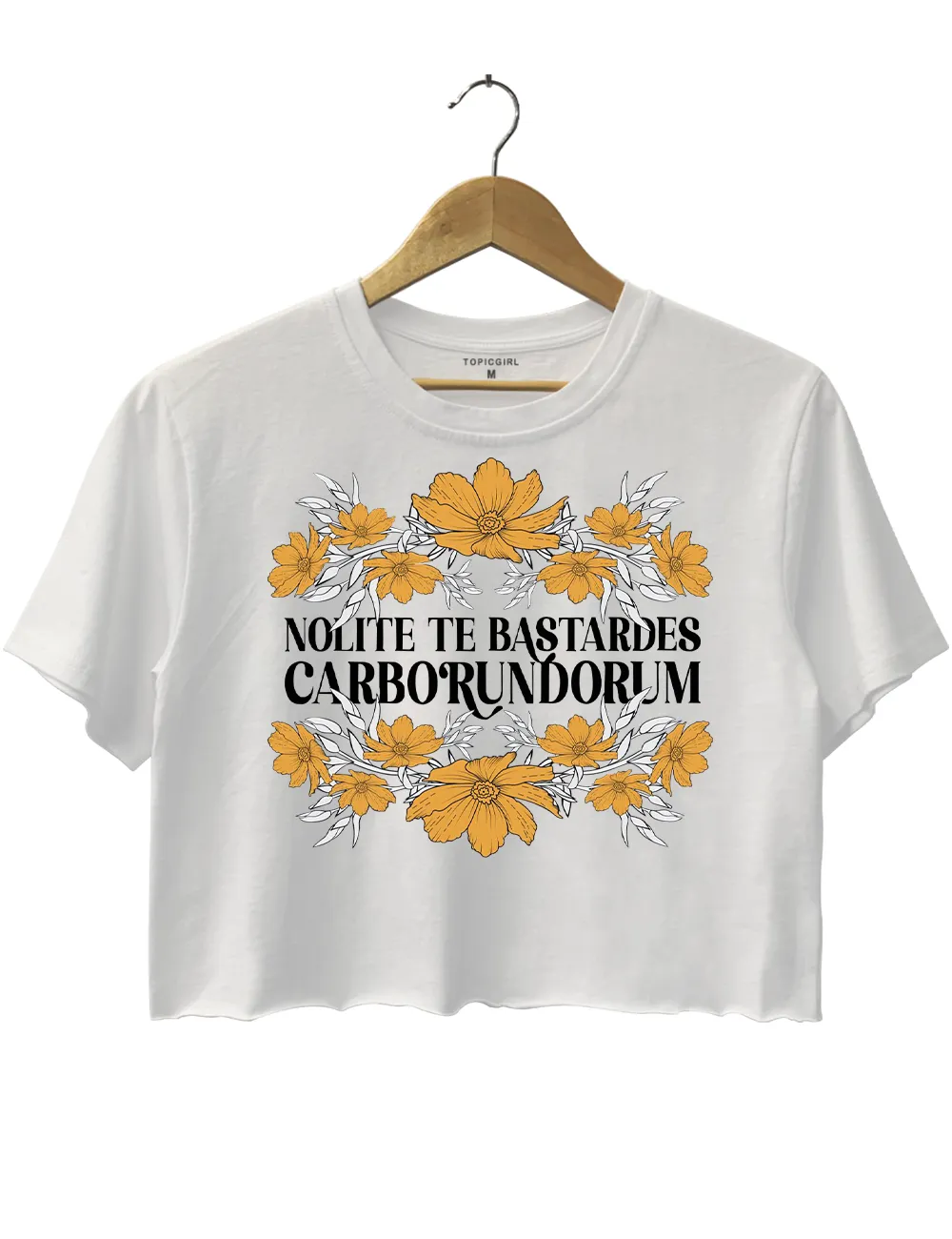 Nolite Te Bastardes Carborundorum Crop Top sold by Topic Girl product image thumbnail 2