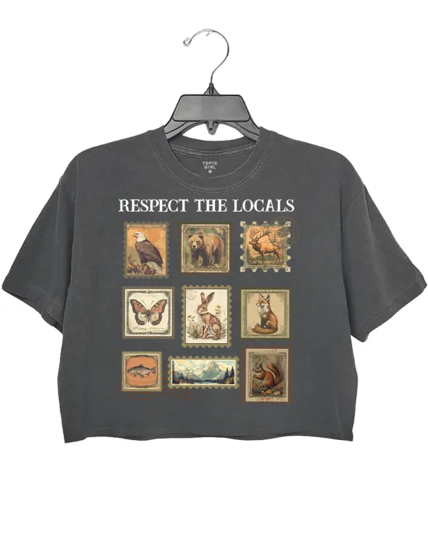 Respect The Local Wildlife Crop Top sold by Topic Girl