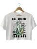 Girl Hold My Earrings Crop Top sold by Topic Girl