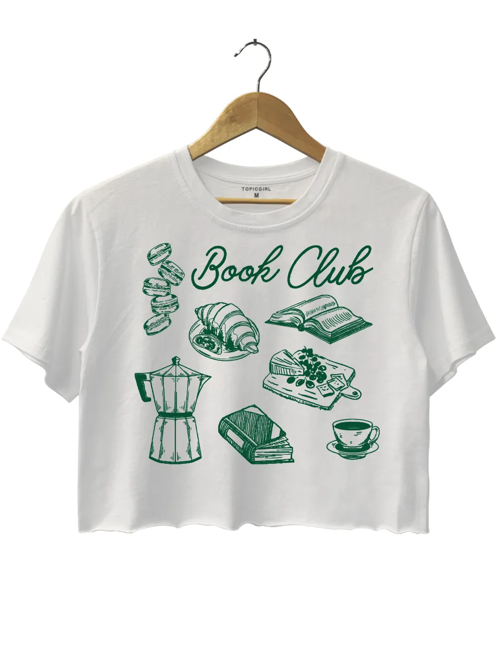 Book Club Crop Top sold by Topic Girl