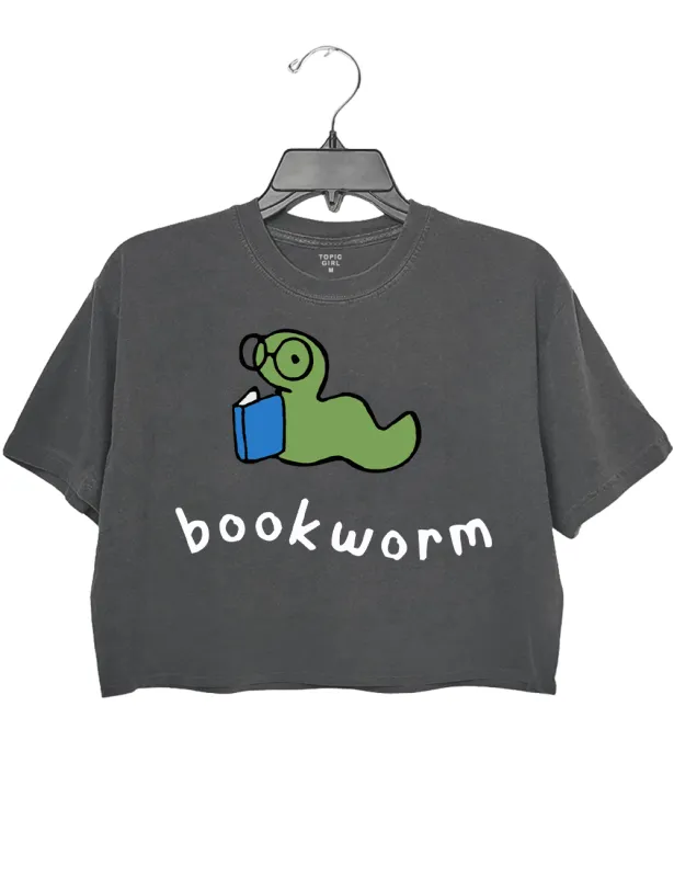 Bookworm For Book Lovers Crop Top sold by Topic Girl
