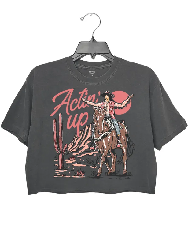 Actin' Up Crop Top sold by Topic Girl