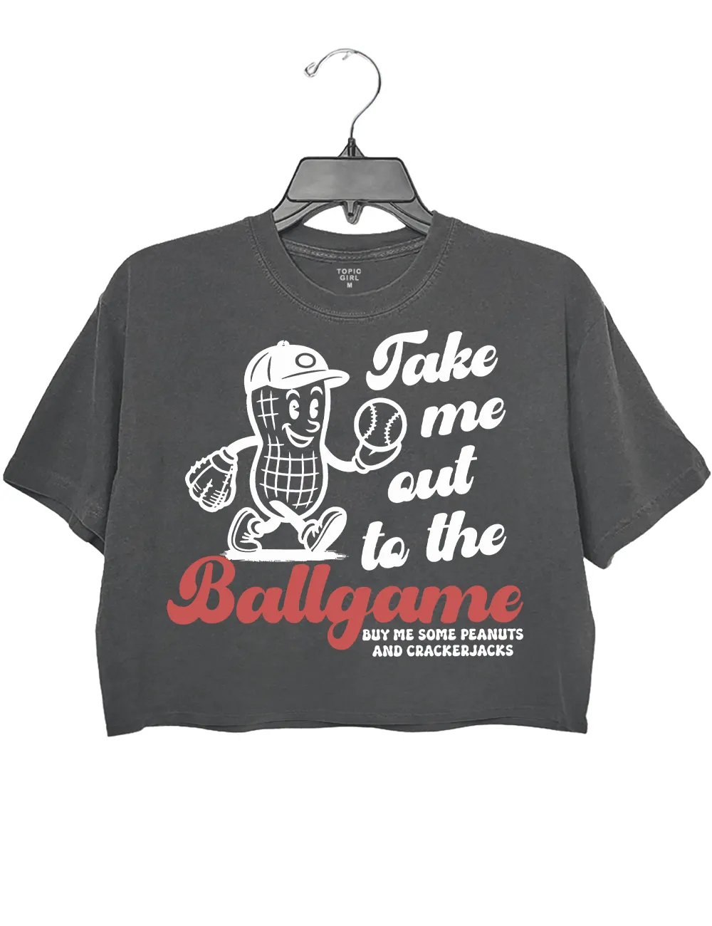 Baseball Mom Crop Top sold by Topic Girl product image thumbnail 2