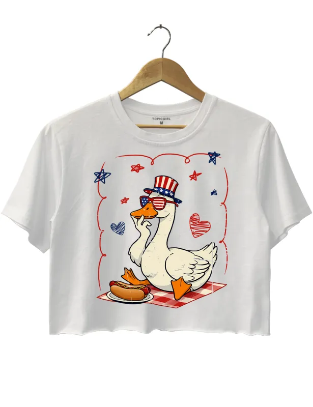 Faith Freedom And America Dream Christian 4th Of July Crop Top sold by Topic Girl