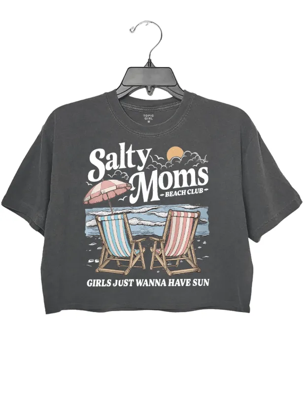 Salty Moms Crop Top sold by Topic Girl