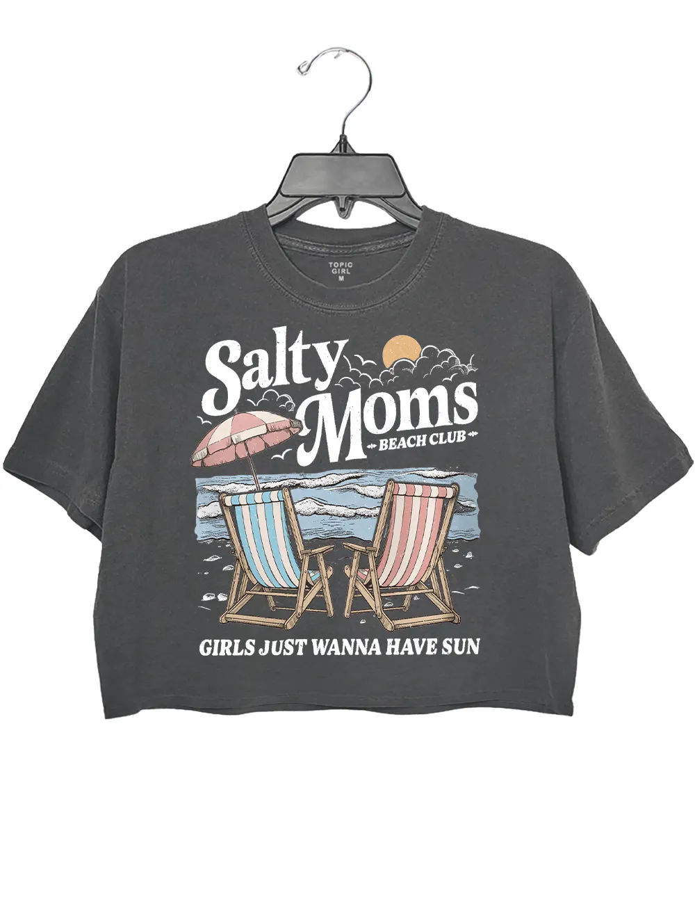 Salty Moms Crop Top sold by Topic Girl
