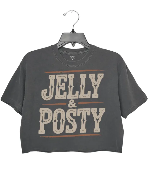 Jelly Roll Posty Crop Top made by Topic Girl