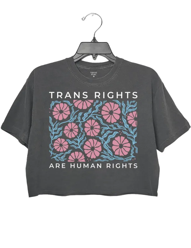 Trans Rights Crop Top sold by Topic Girl
