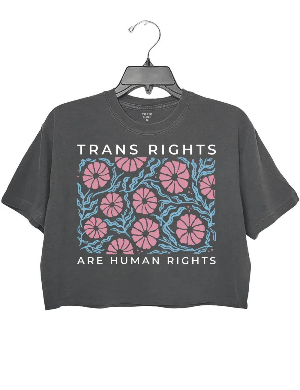 Trans Rights Crop Top sold by Topic Girl
