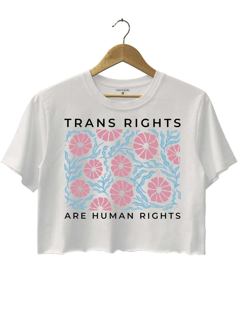 Trans Rights Crop Top sold by Topic Girl product image thumbnail 2