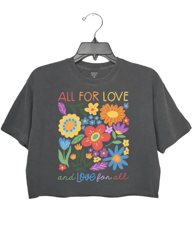 All For Love Love For All Crop Top sold by Topic Girl