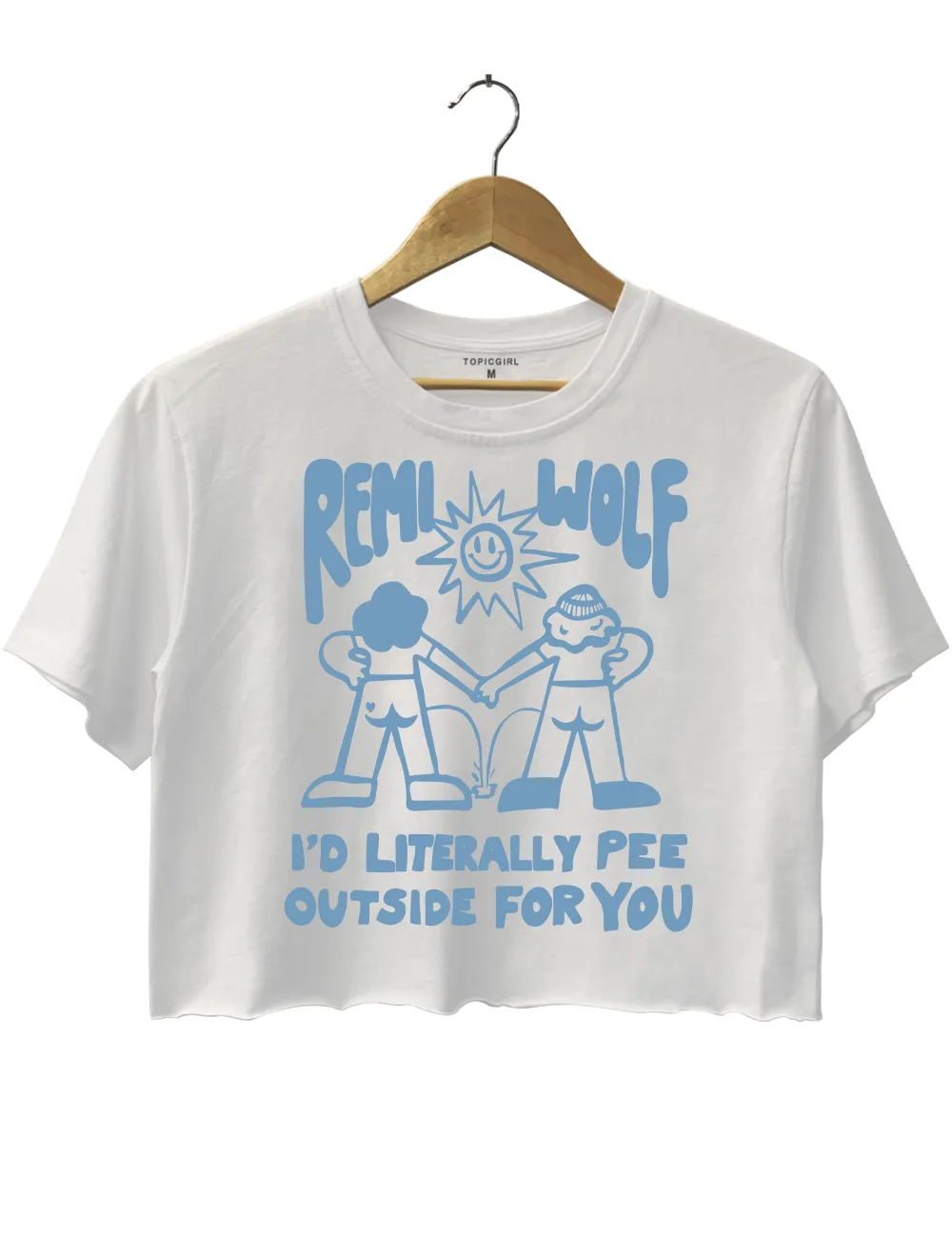 Remi Wolf l D Literally Pee Outside For You Crop Top sold by Topic Girl product image thumbnail 2
