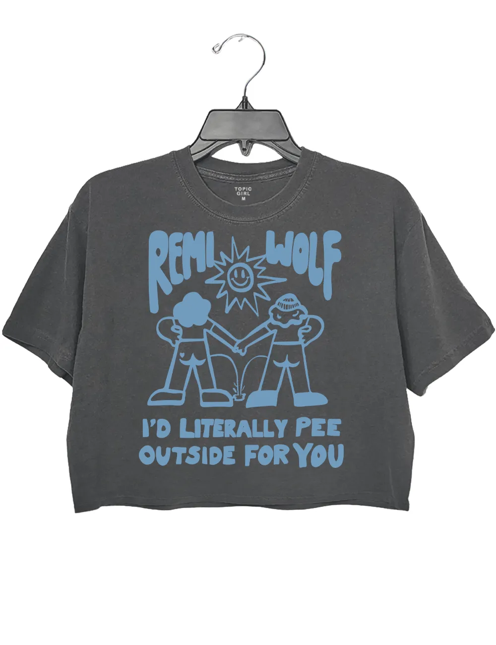 Remi Wolf l D Literally Pee Outside For You Crop Top sold by Topic Girl