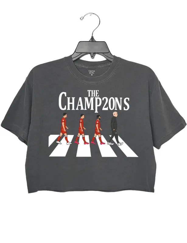 Liverpool's Champions Crop Top sold by Topic Girl