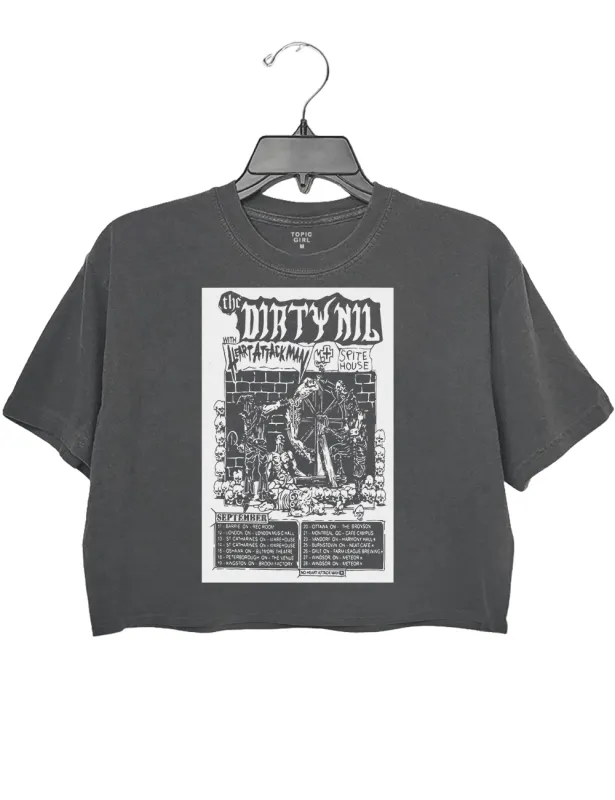 The Dirty Nil Poster September Tour 2025 Crop Top sold by Topic Girl