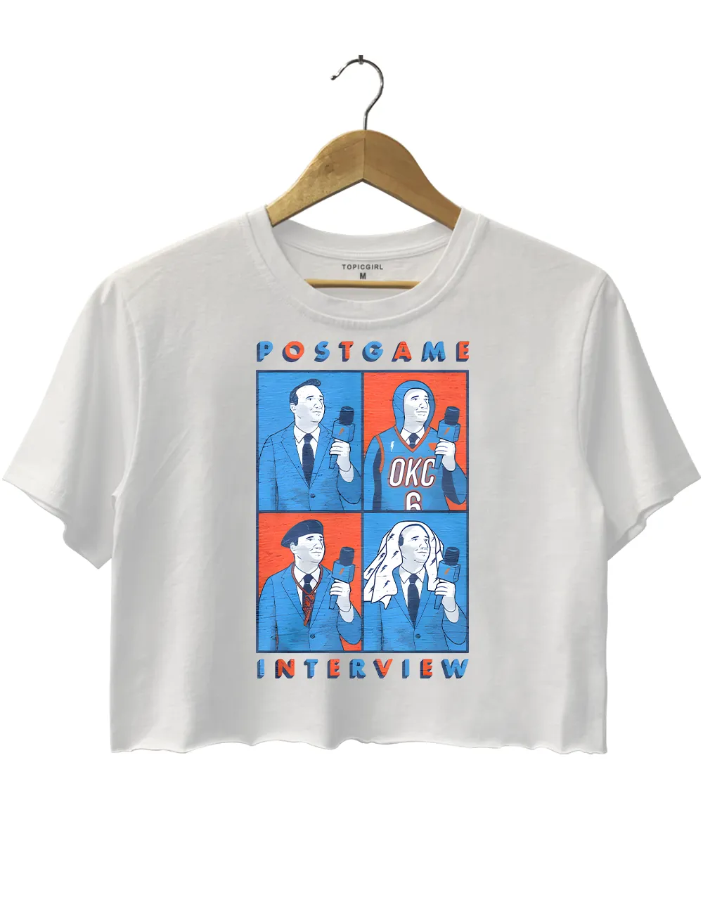 Post Game Nick Gallo Interview Parody Crop Top sold by Topic Girl product image thumbnail 2