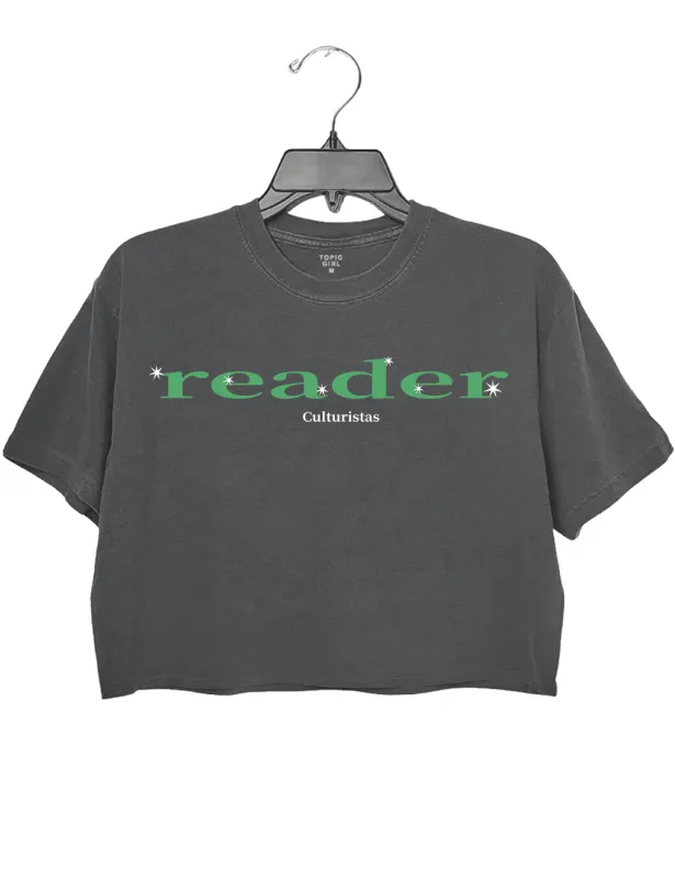 Las Culturistas Reader Crop Top sold by Topic Girl