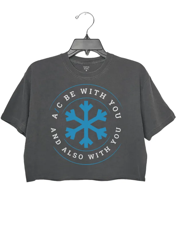 AC Be With You And Also With You Crop Top sold by Topic Girl