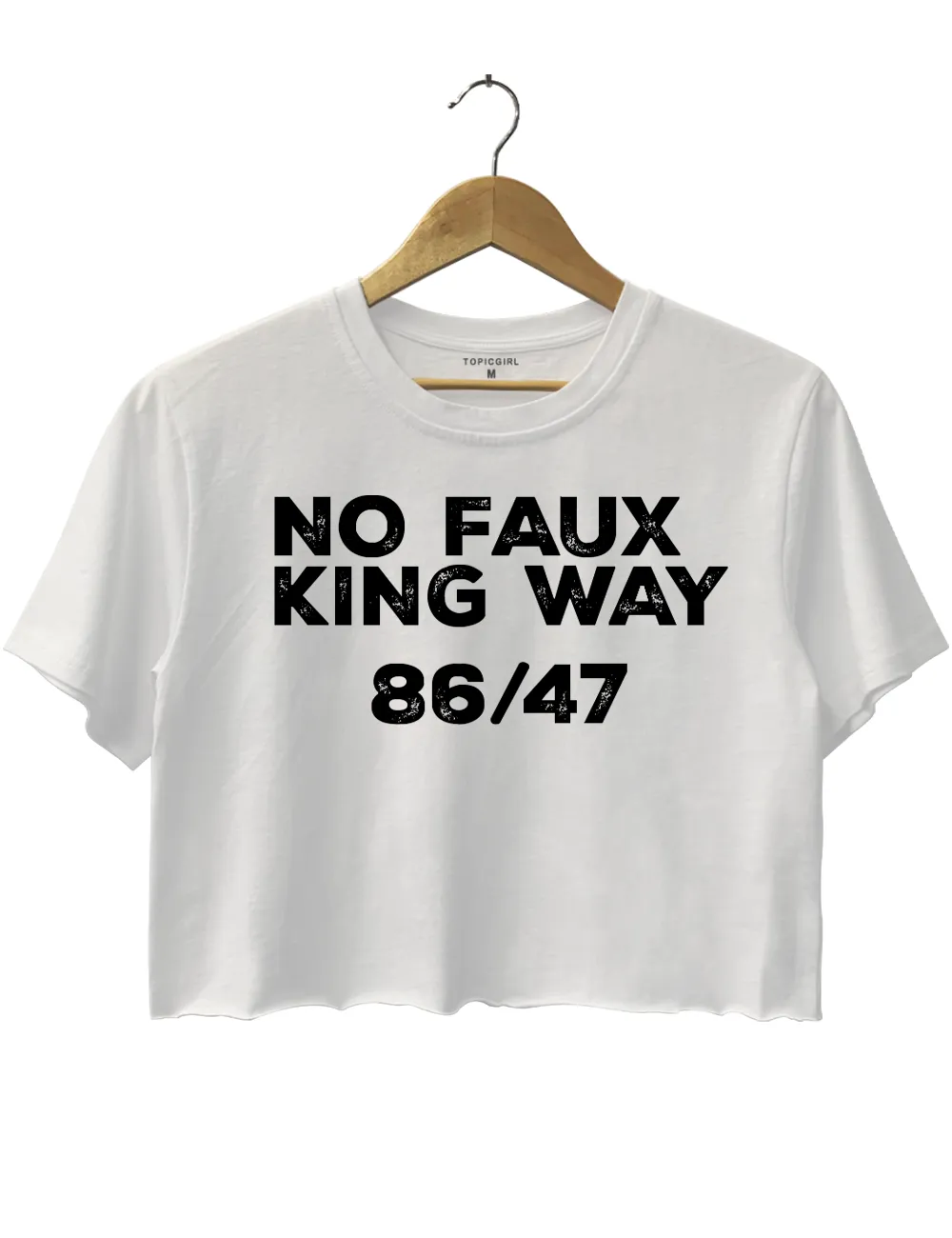 No Faux King Way 86/47 Crop Top sold by Topic Girl product image thumbnail 2