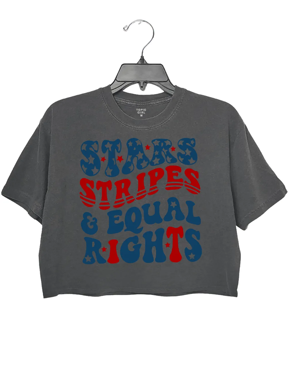 Stars Stripes And Equal Rights Crop Top sold by Topic Girl product image thumbnail 2