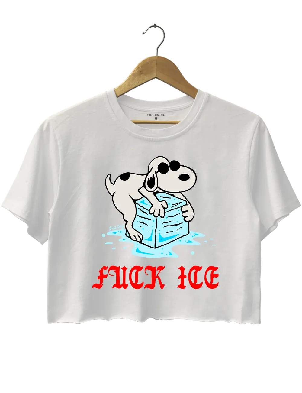 Fuck ICE Crop Top sold by Topic Girl product image thumbnail 2