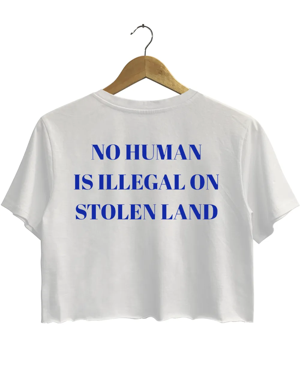No Humen ls lllega Crop Top sold by Topic Girl product image thumbnail 3