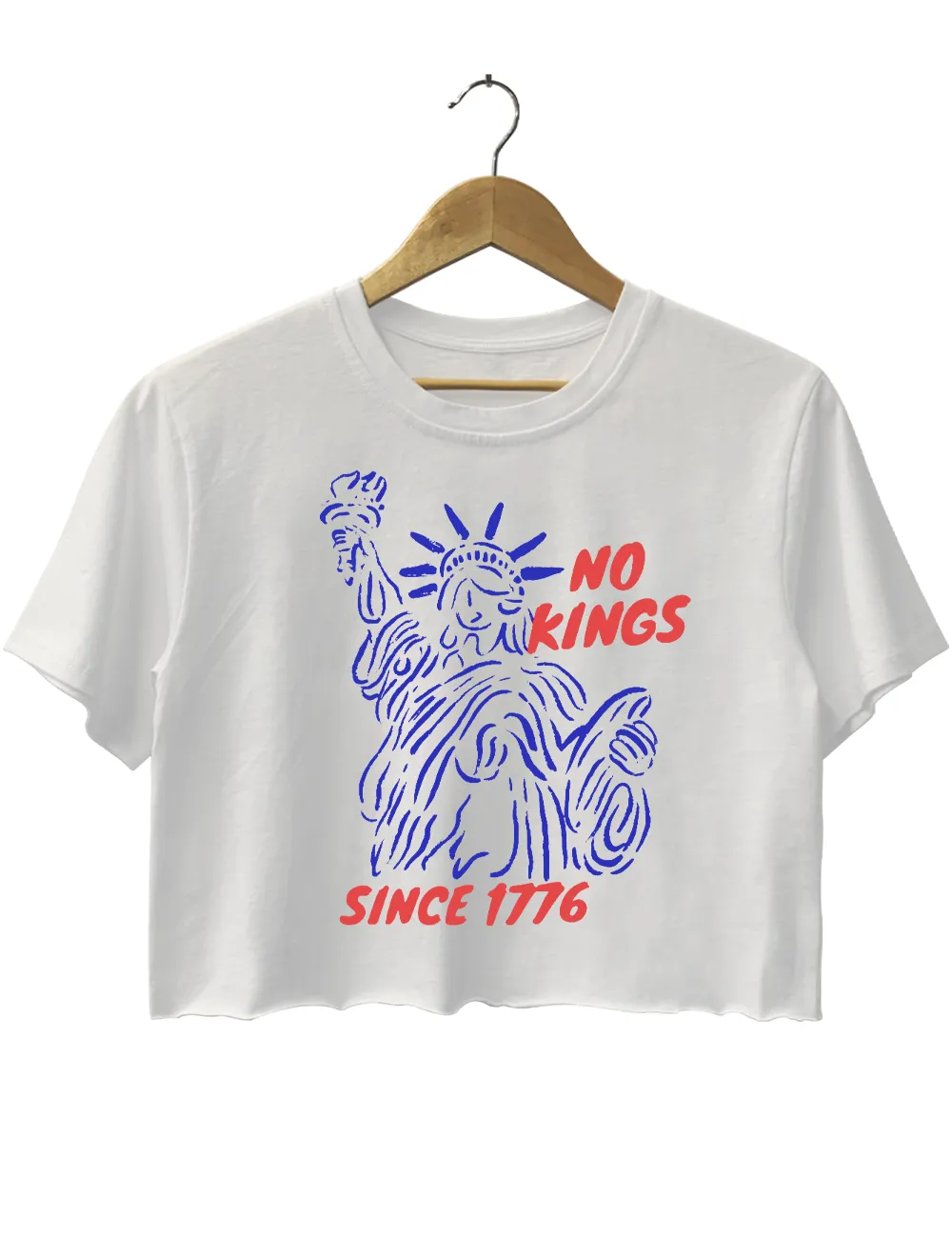 No kings Since 1776 Crop Top sold by Topic Girl