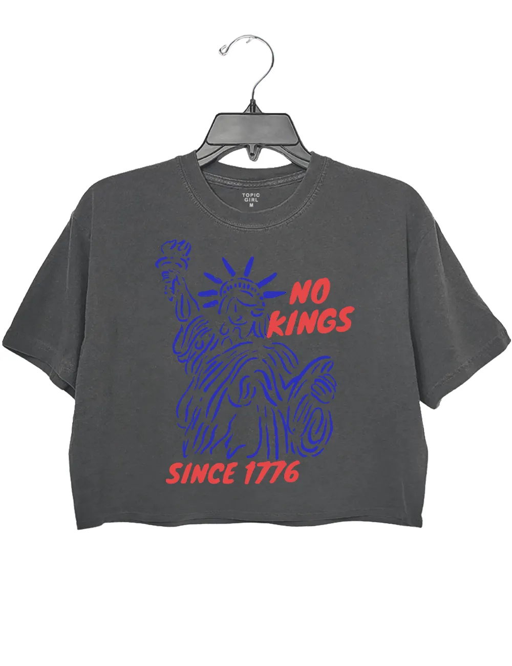 No kings Since 1776 Crop Top sold by Topic Girl product image thumbnail 2
