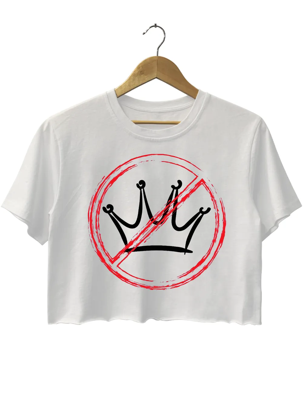 No kings In USA Crop Top sold by Topic Girl