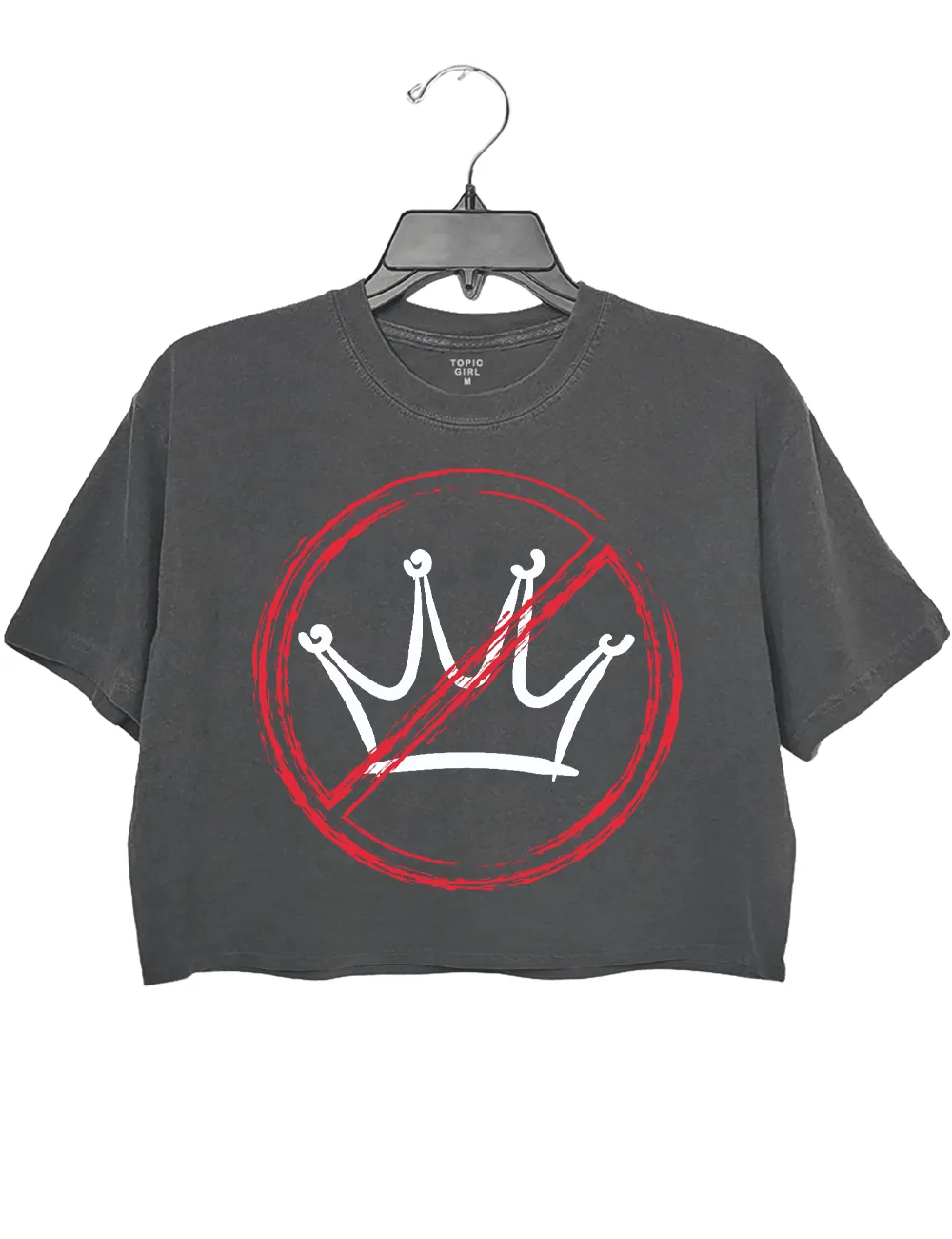 No kings In USA Crop Top sold by Topic Girl product image thumbnail 2