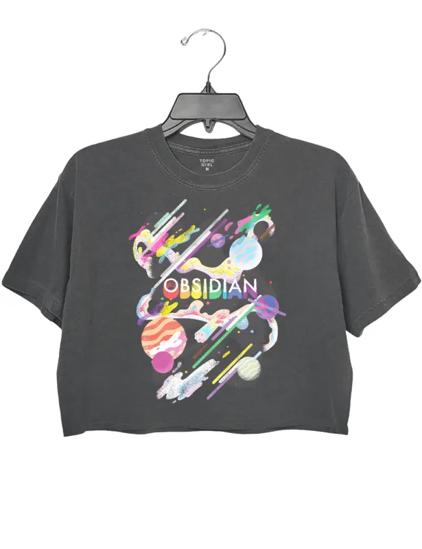 Obsidian Pride Galaxy Xbox Crop Top sold by Topic Girl
