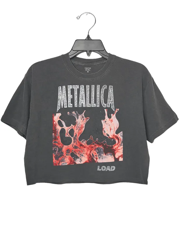 Mletallica Load Abstract Album Crop Top sold by Topic Girl