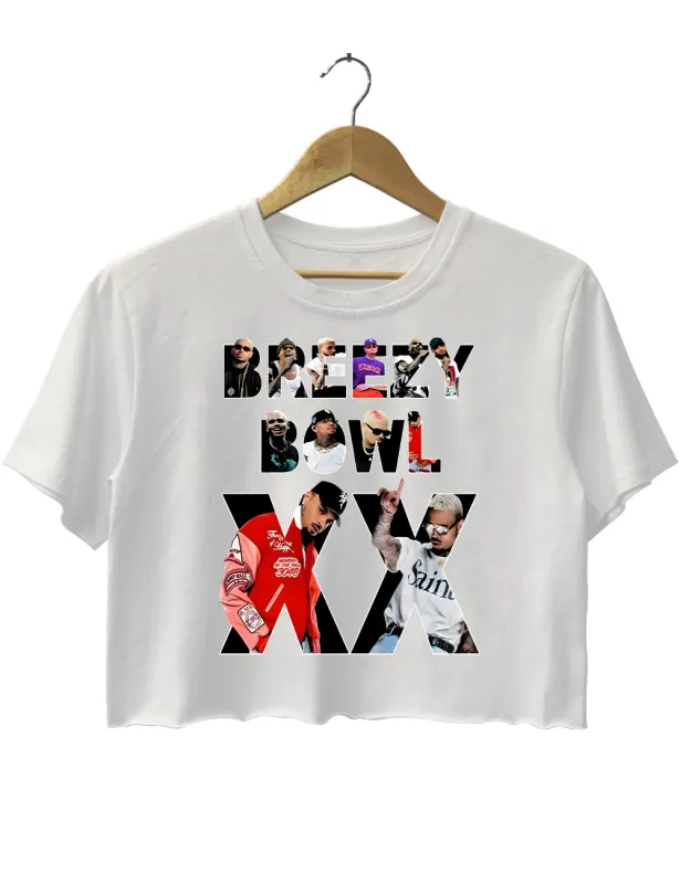 Chris Bro' Breezy Bo' Xx Tour Crop Top sold by Topic Girl