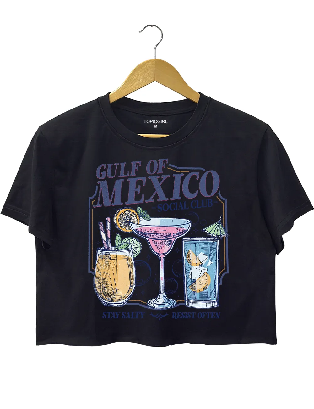 Gulf of Mexico Social Club Crop Top sold by Topic Girl product image thumbnail 3
