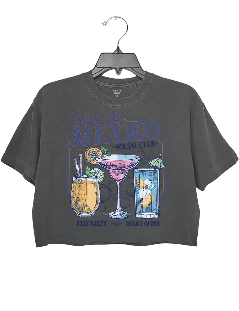 Gulf of Mexico Social Club Crop Top sold by Topic Girl product image thumbnail 2