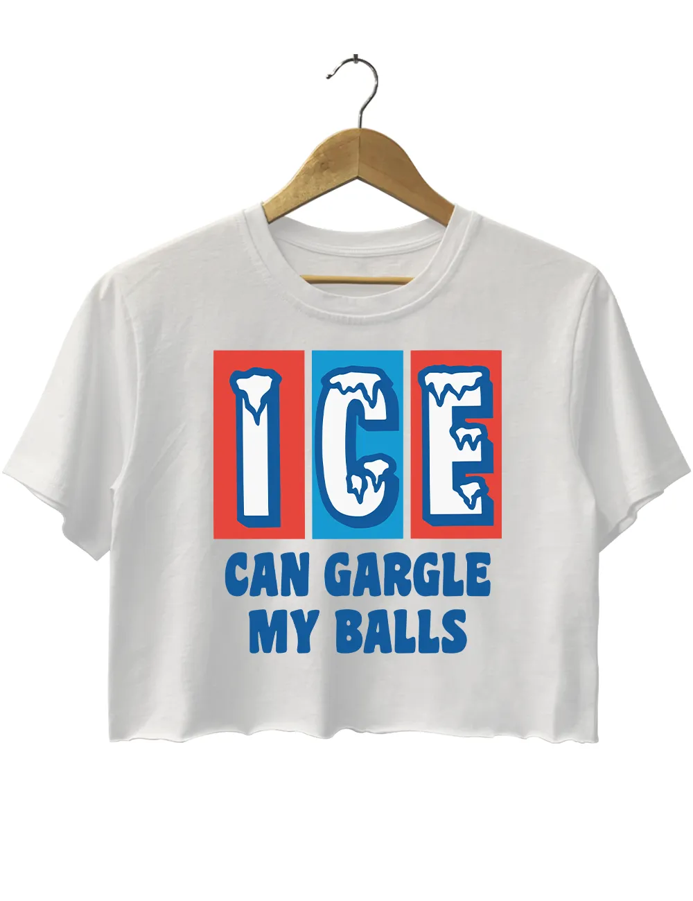 lce Can Gargle My Balls Crop Top sold by Topic Girl
